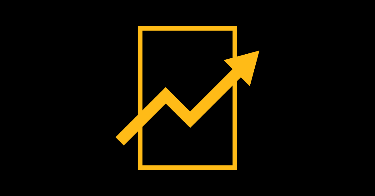 Creating your own personal growth plan represented by a document with an upwards moving arrow.