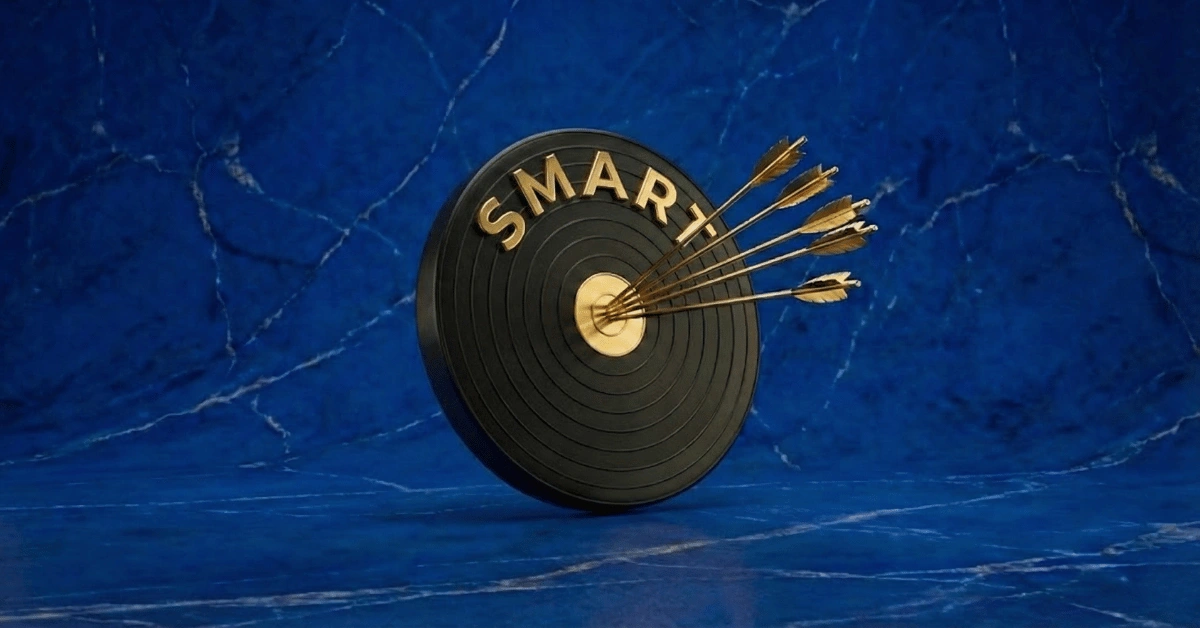 Target and arrows symbolizing the creation of SMART Goals.
