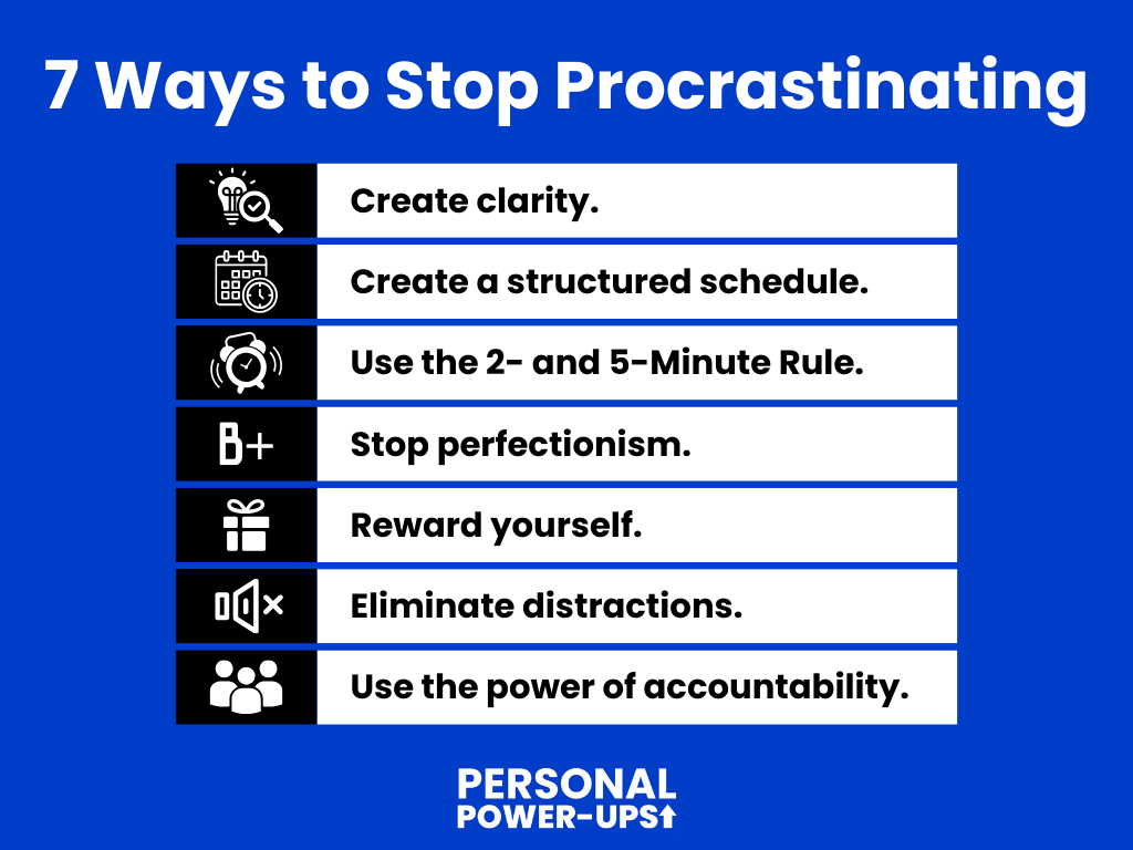 Seven ways to stop procrastination