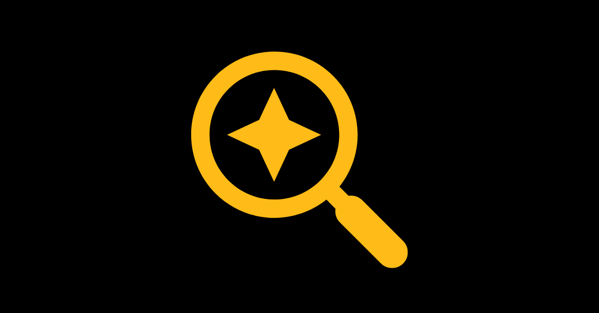 Improving your focus and concentration symbolized by a magnifying glass focusing on a star.