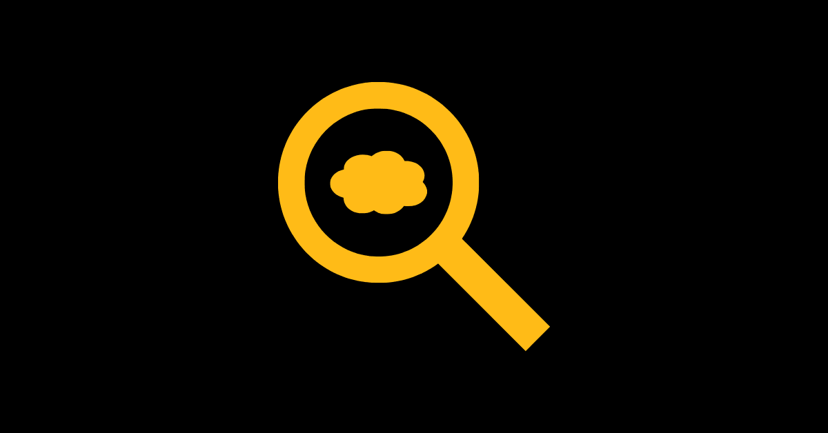 Magnifying glass examining a glass symbolizing the catch it, check it, change it method.