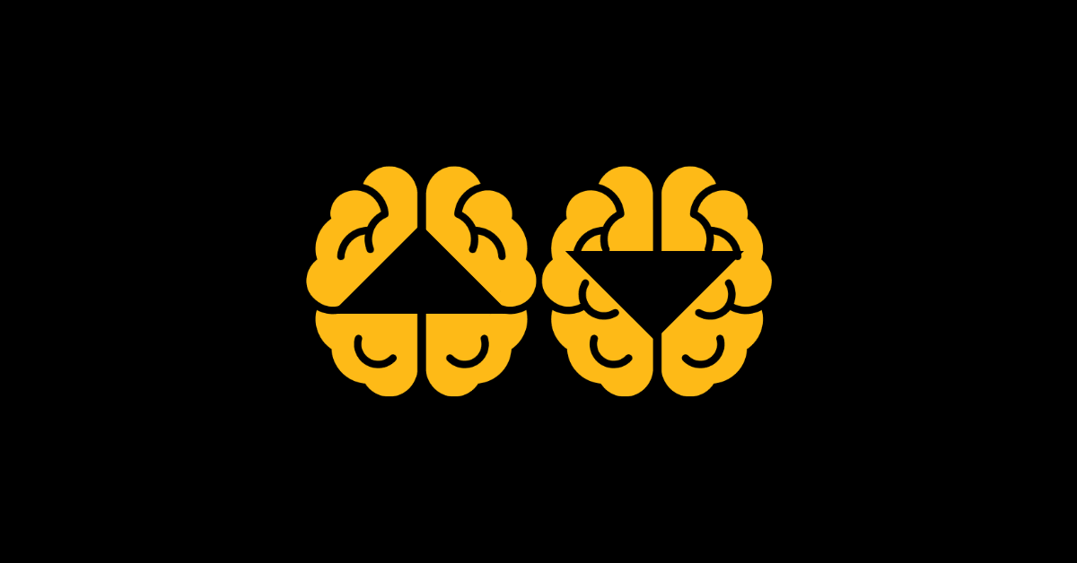 The difference between a growth mindset and fixed mindset symbolized by two brains, one with a progress icon, and one with a decline icon.