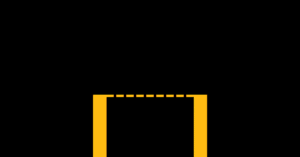 The valley of disappointment represented by a golden bridge over a black valley.