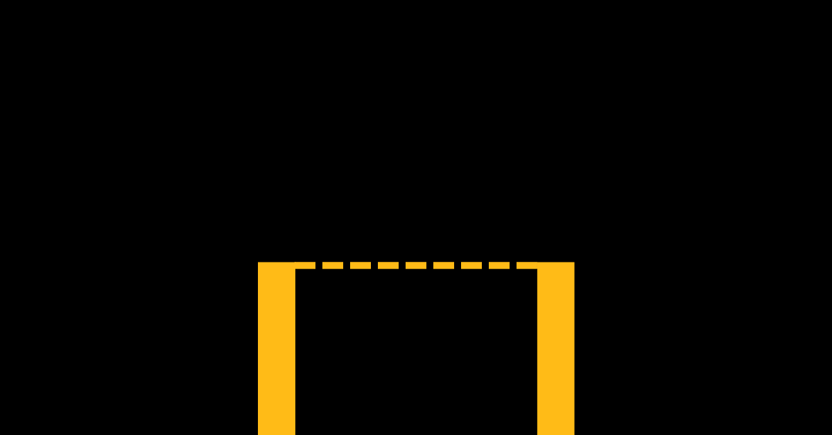 The valley of disappointment represented by a golden bridge over a black valley.