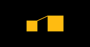 The plateau of latent potential symbolized through two rectangles with a golden bridge in between.