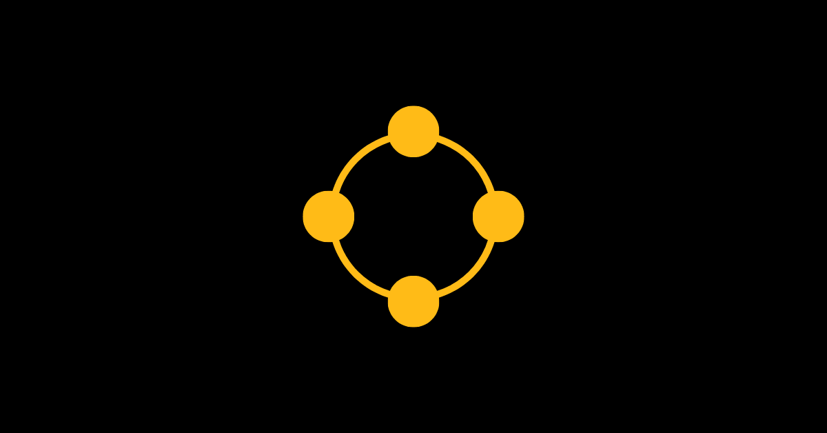 The habit loop of atomic habits symbolized through a circle with four dots.