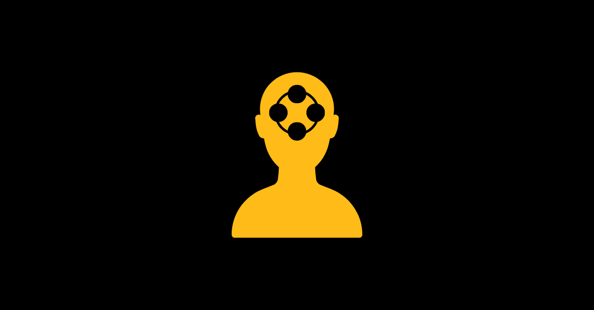 Silhouette with the habit loop to represent identity-based habits.