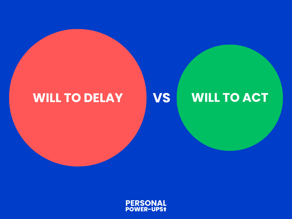 the will to delay versus the will to act