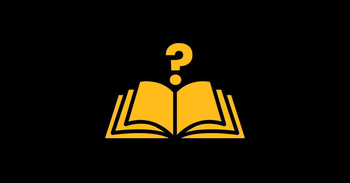 Open book with a question mark to symbolize why you don't remember anything you read.