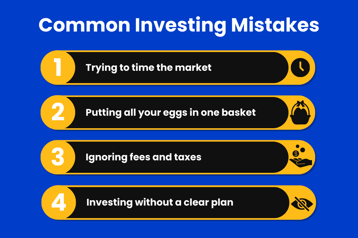 Four common investing mistakes to avoid