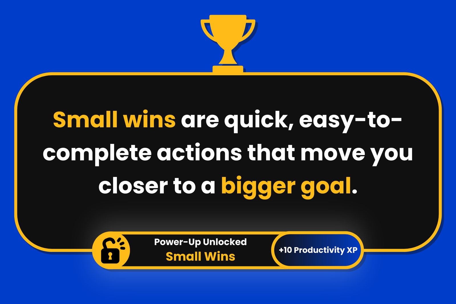 Small wins definition