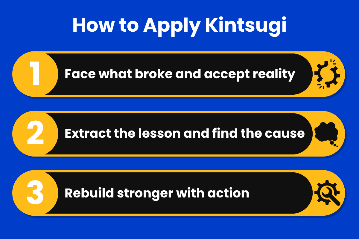 3 steps to apply kintsugi in your life